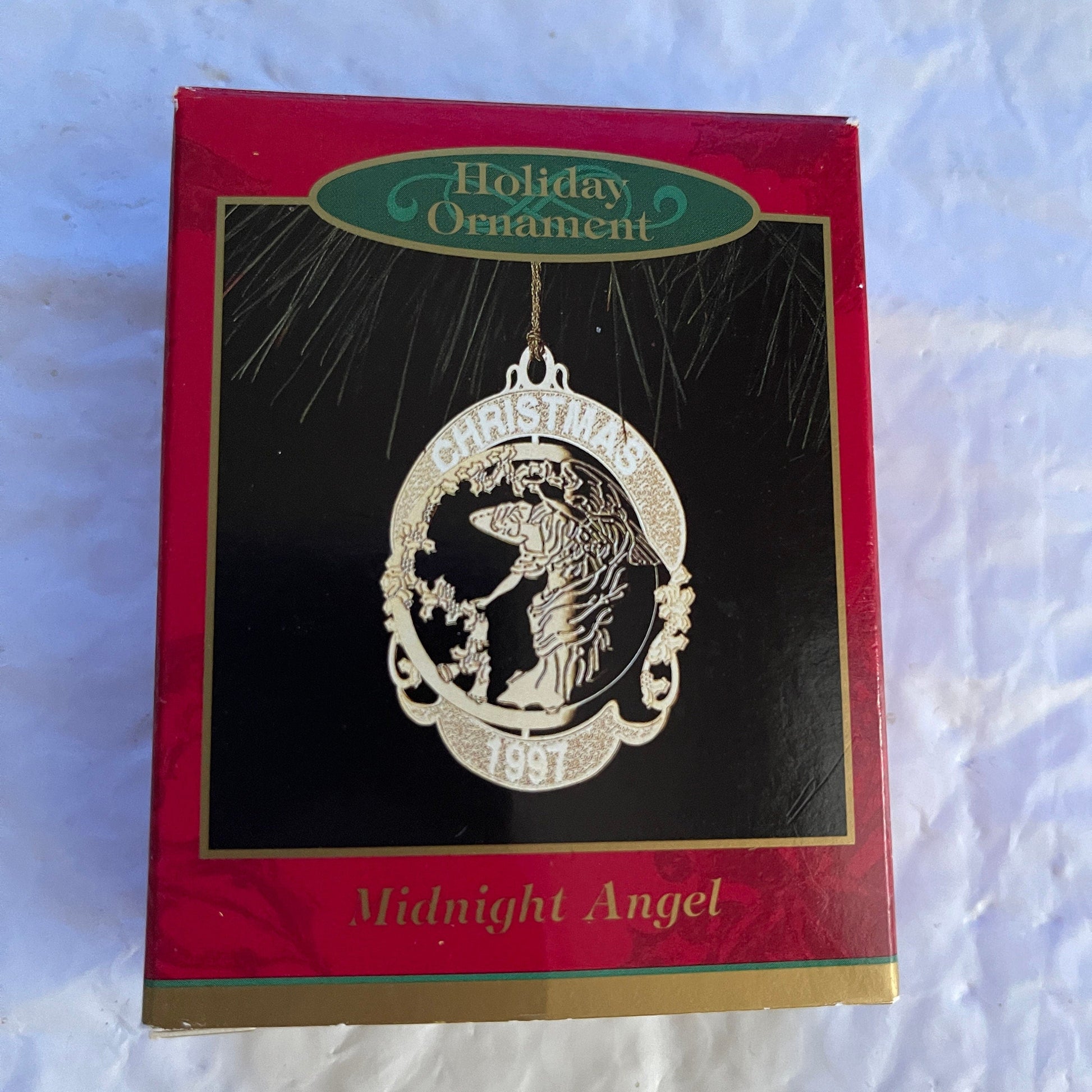 Hallmark Midnight Angel Vintage 1997 Gold-tone Ensemble Ornament