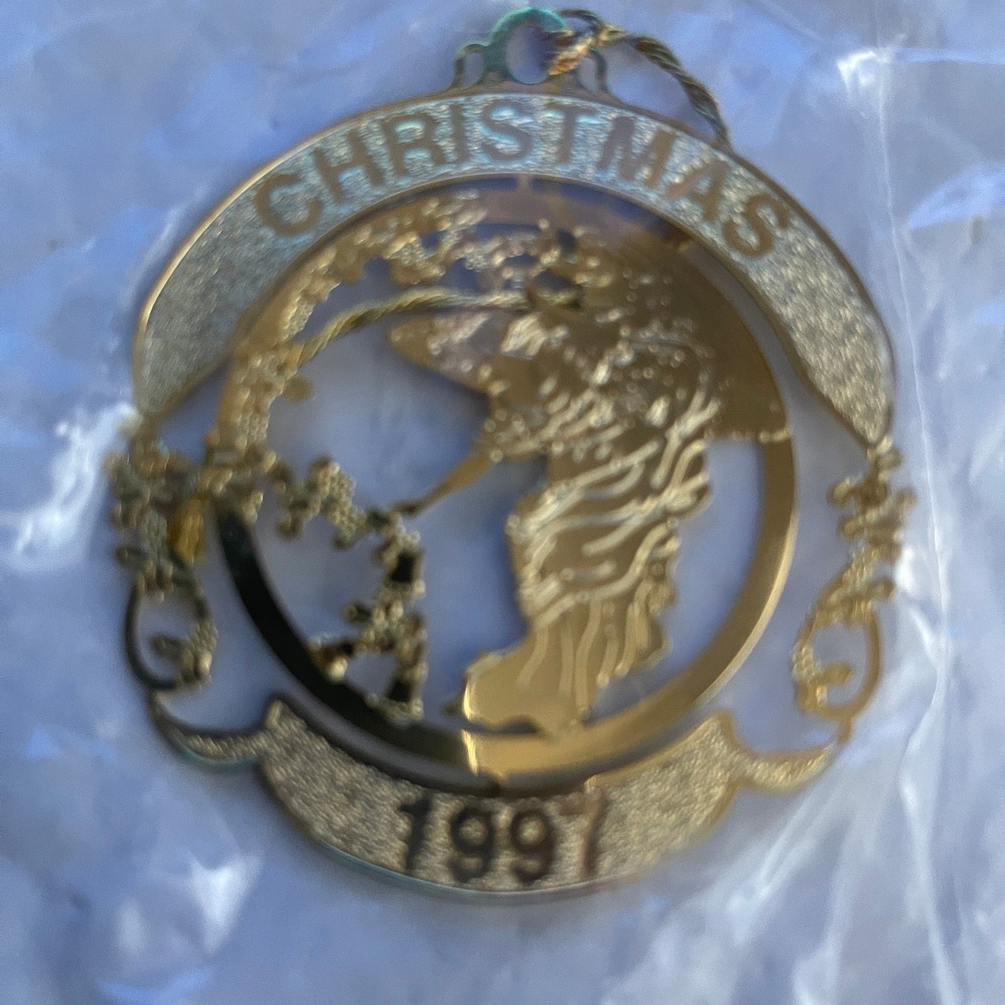 Hallmark Midnight Angel Vintage 1997 Gold-tone Ensemble Ornament