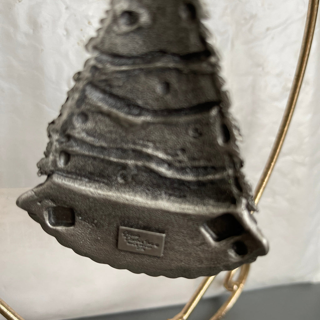 Pewter Gloria Duchin Seasons Greeting Christmas Tree Ornament