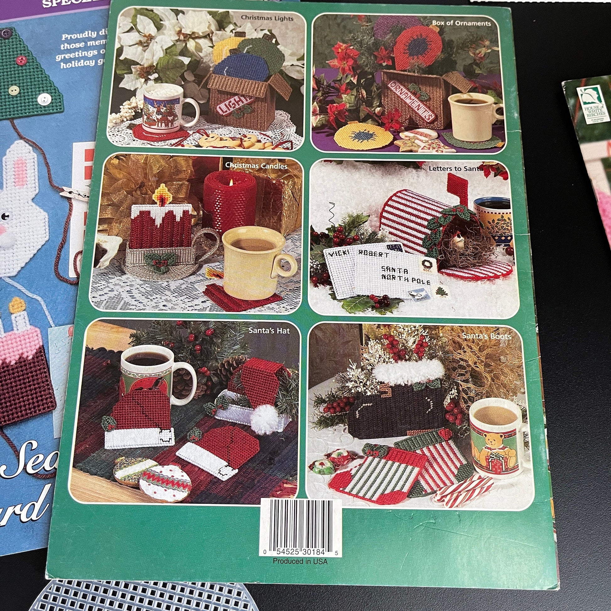 Plastic Canvas Set Of 4 resign Charts with Plastic Canvas Materials Included See Pictures and Description*