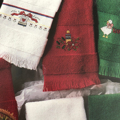 Leisure Arts Fingertips for Christmas Designs by Marina Anderson  Vintage 1988, counted cross stitch design booklet