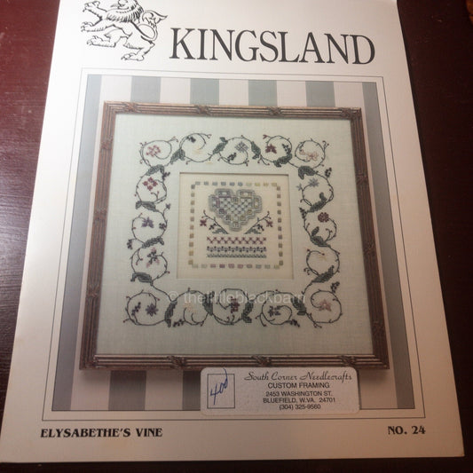 Elysabethe&#39;s Vine, Kingsland No 24, Vintage 1995, Counted Cross Stitch Pattern