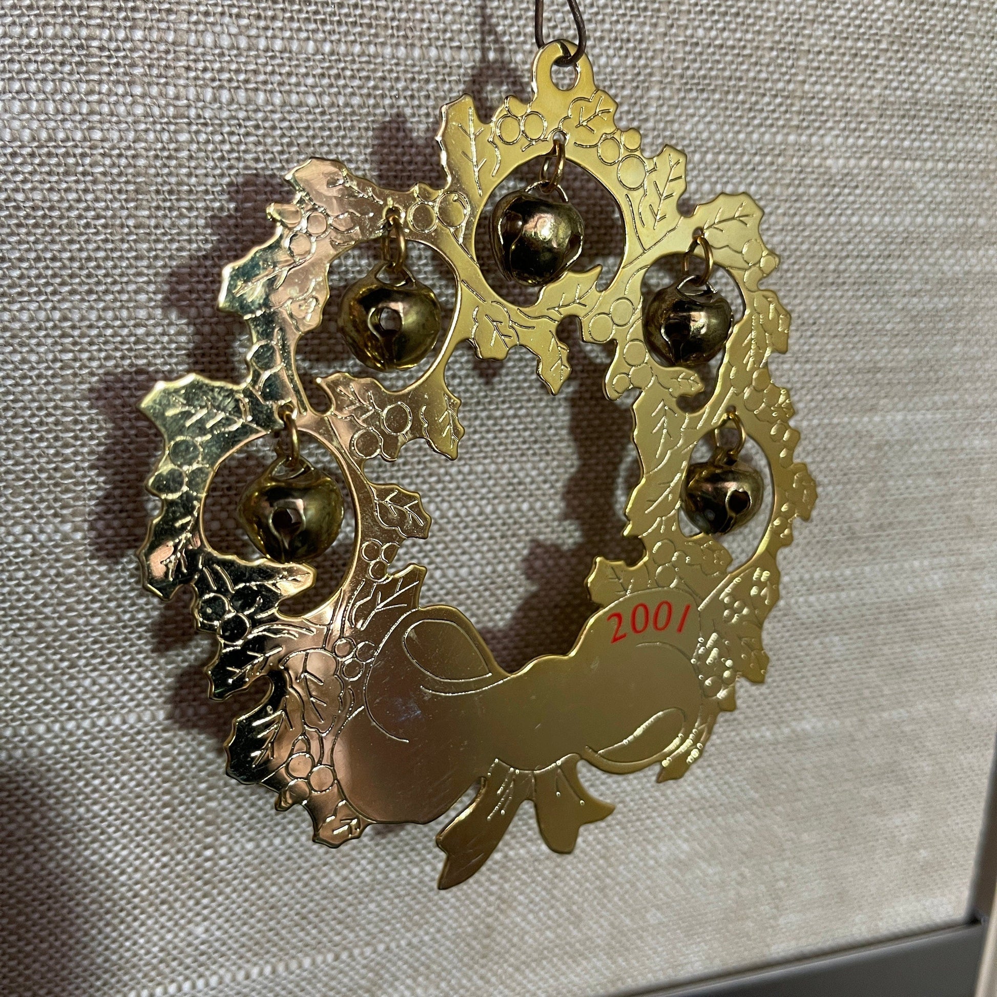 Glimmering gold-tone metal ornament choices see pictures and variations*