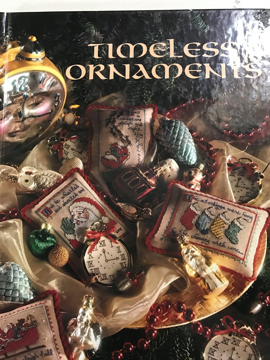 Leisure Arts Timeless Ornaments counted cross stitch book