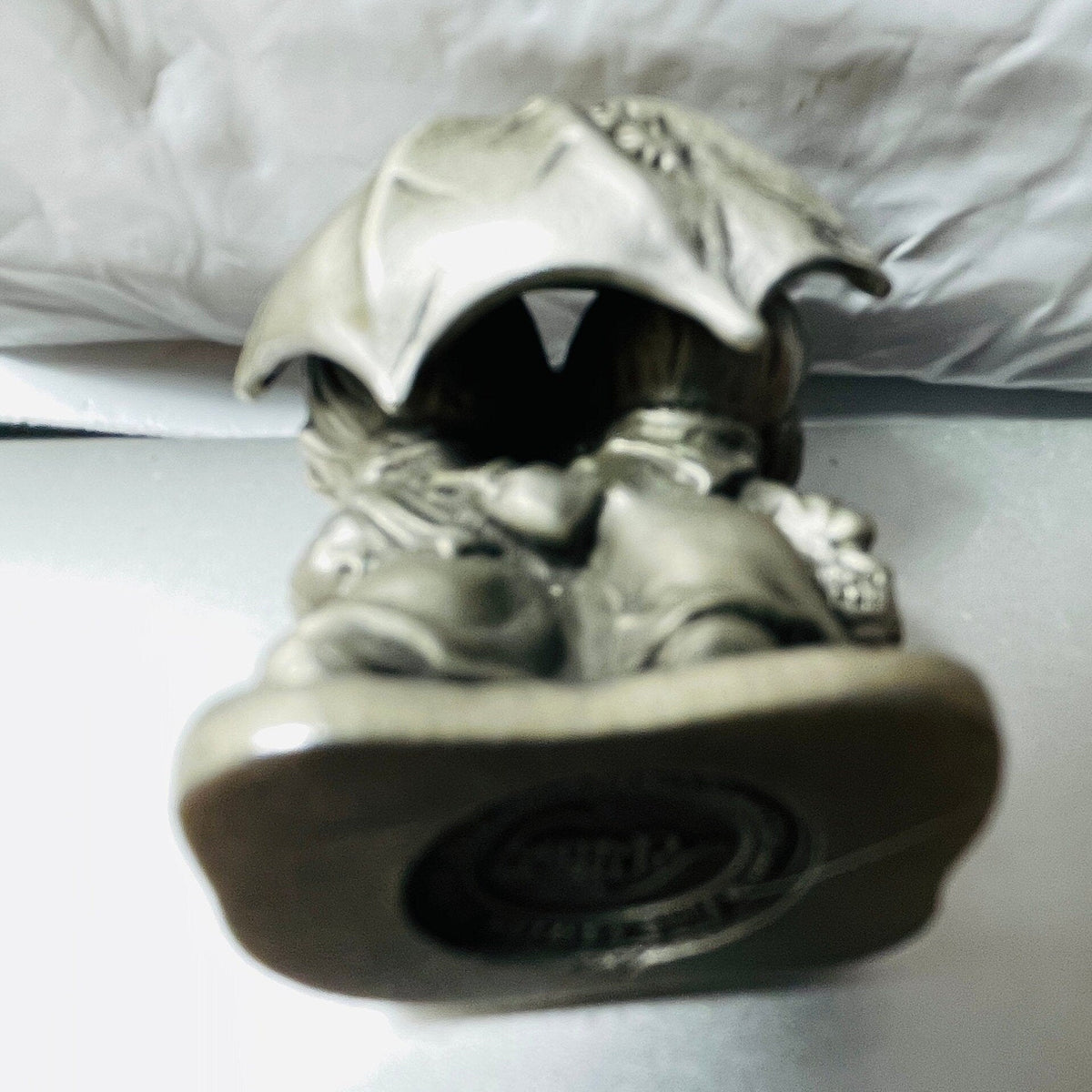 Pewter, Hallmark Cards, Little Gallery, Choice of 1977 Betsy Clark Under Umbrella or 1981 Mice Wish Heart Vintage Figurines