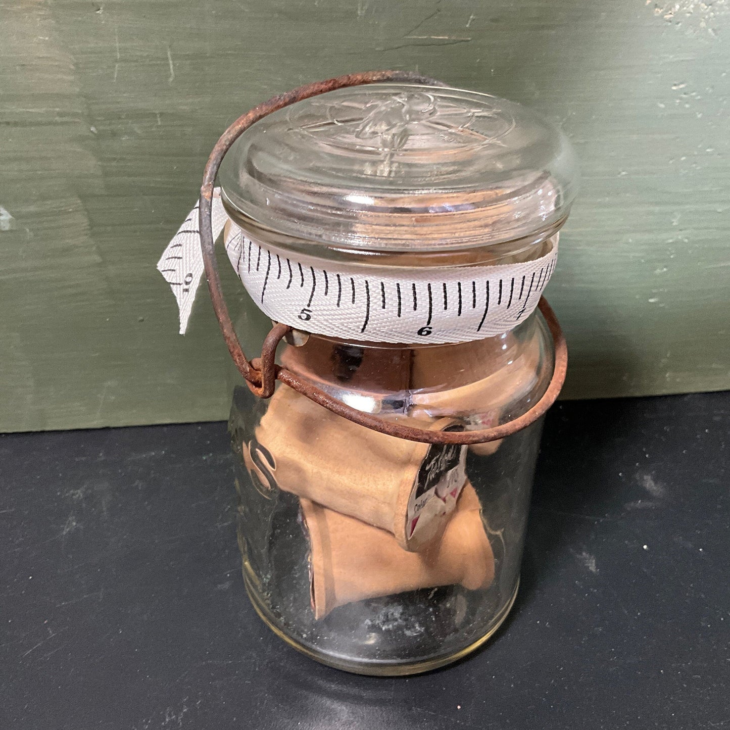 Decorate your personal needlecraft space with jars full of vintage sewing notions see pictures and variations*