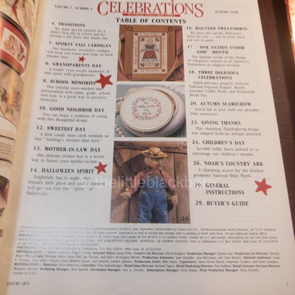Celebrations, To Cross Stitch and Craft, Vintage 1990, 4 Issues*