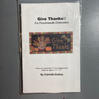Pep'r Pot Choice of Punchneedle Embroidery Patterns By Charlotte Dudney Happy Halloween, Pumpkin Patch, or Give Thanks