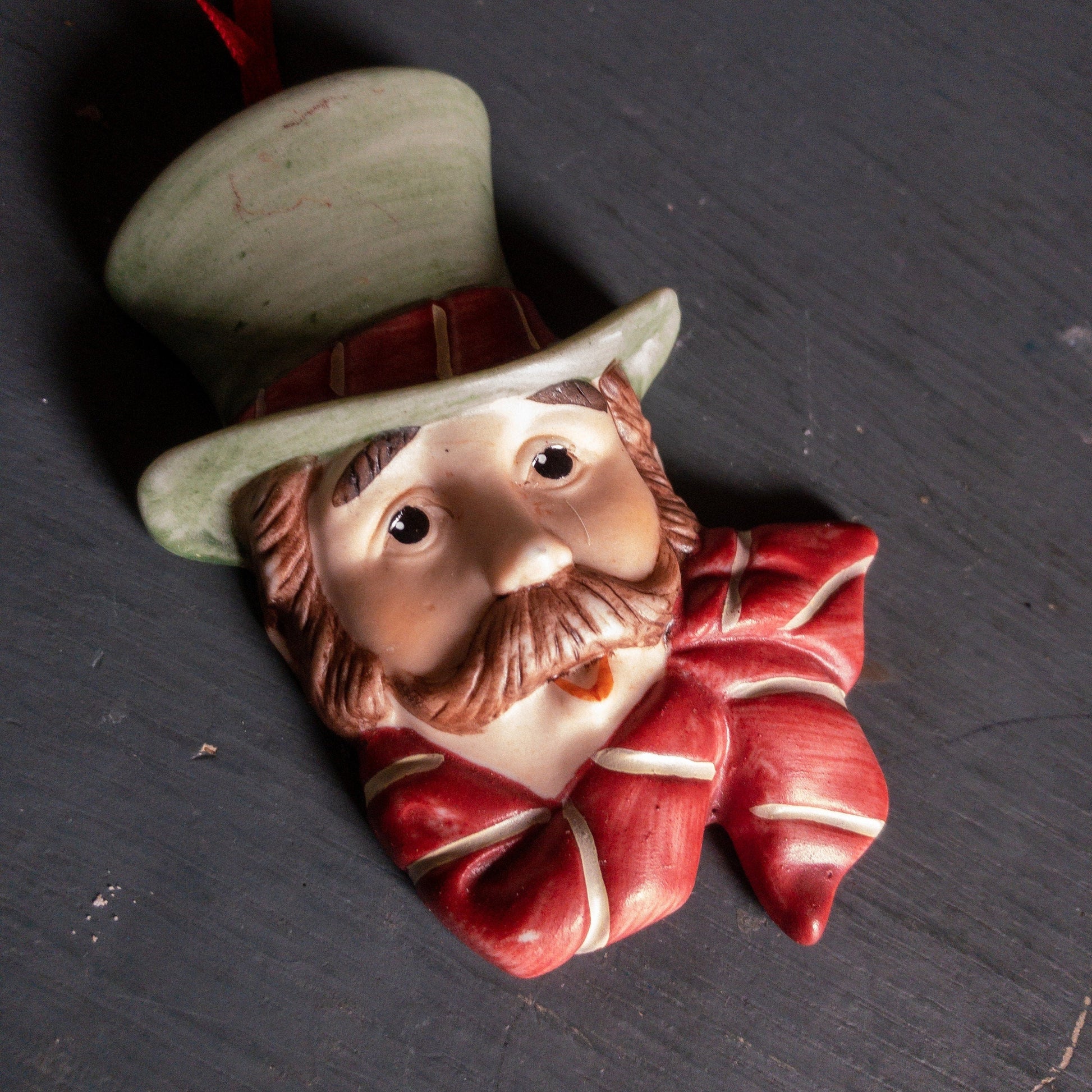EHW Enterprises, Male Caroler, Vintage 1990, Porcelain Ornament