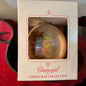 Enesco Enchantments Christmas Collection Vintage 1981 Glass Ball Ornament