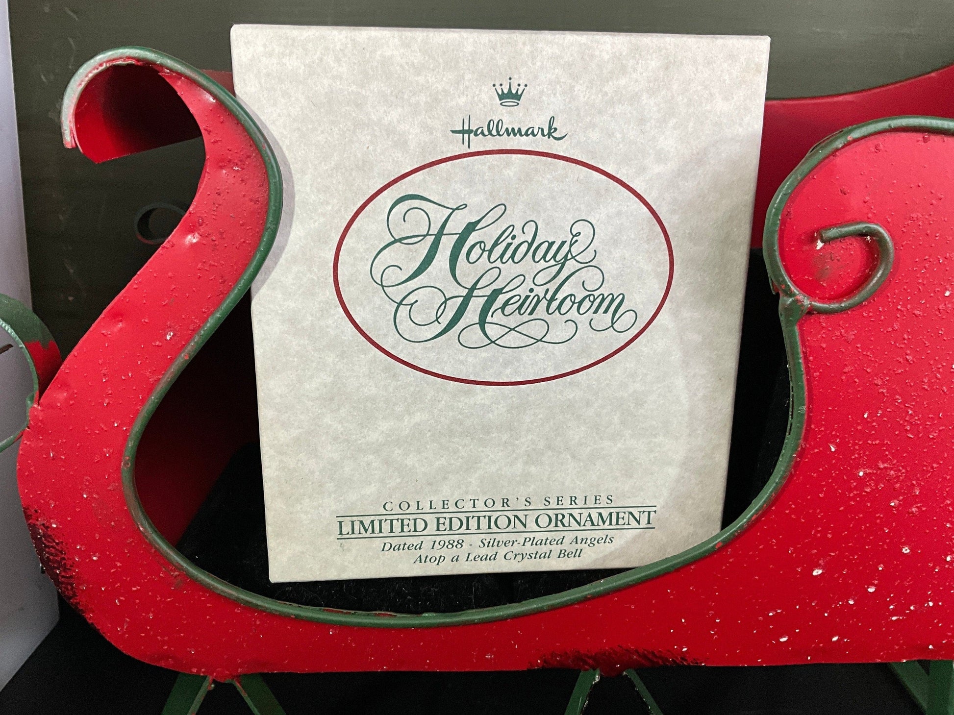 Hallmark Christmas is Sharing choice Hand Painted Bone China Limited Edition Ornaments see pictures and variations*