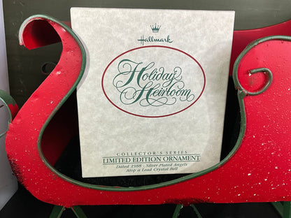 Hallmark Christmas is Sharing choice Hand Painted Bone China Limited Edition Ornaments see pictures and variations*