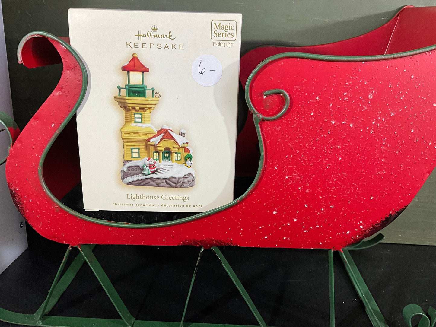 Hallmark choice Lighthouse Greetings Magic Light Keepsake Ornaments see pictures and variations*