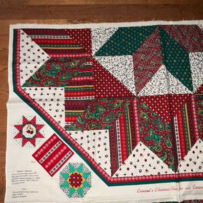 Concord&#39;s Christmas Tree and Ornaments fabric panel