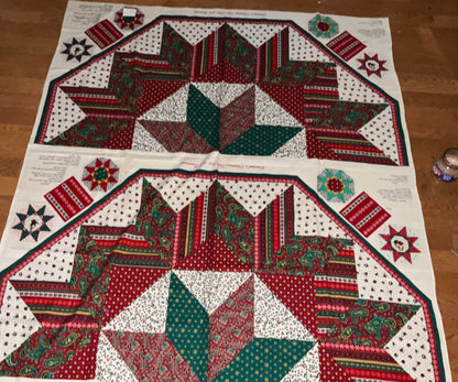 Concord&#39;s Christmas Tree and Ornaments fabric panel