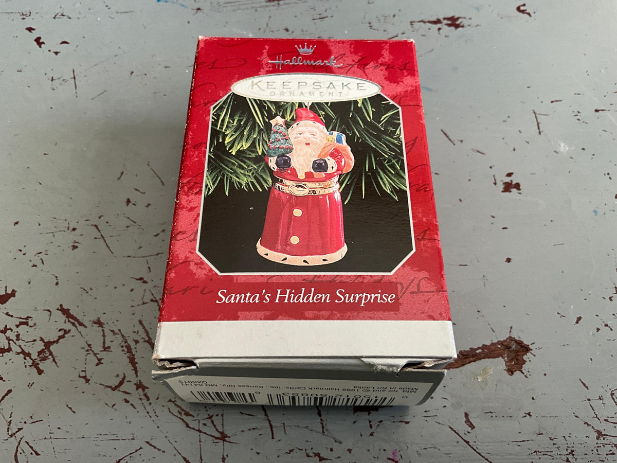 Hallmark Santa's Hidden Surprise 1998.Keepsake Ornament.QX6913