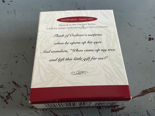 Hallmark Owliver #2 1993 with Squirrel Keepsake Ornament QX542-5