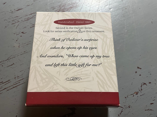 Hallmark Owliver 1993 Collector&#39;s Series Keepsake Ornament QX542-5