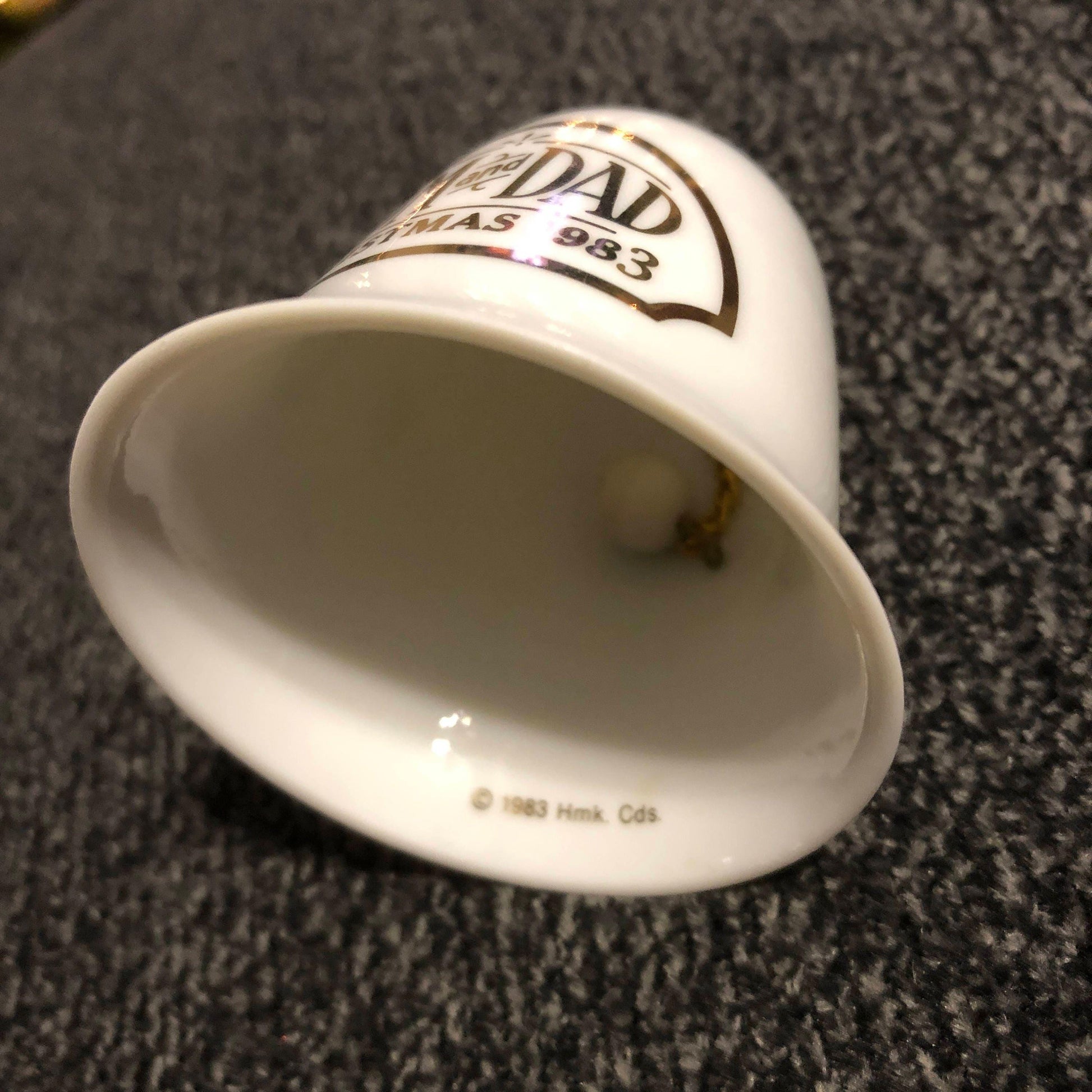 Hallmark, Mom & Dad, Dated 1983,, Bell, Keepsake Ornament, QX5845