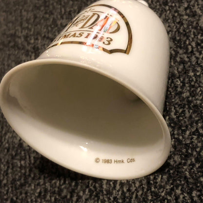 Hallmark, Mom & Dad, Dated 1983,, Bell, Keepsake Ornament, QX5845