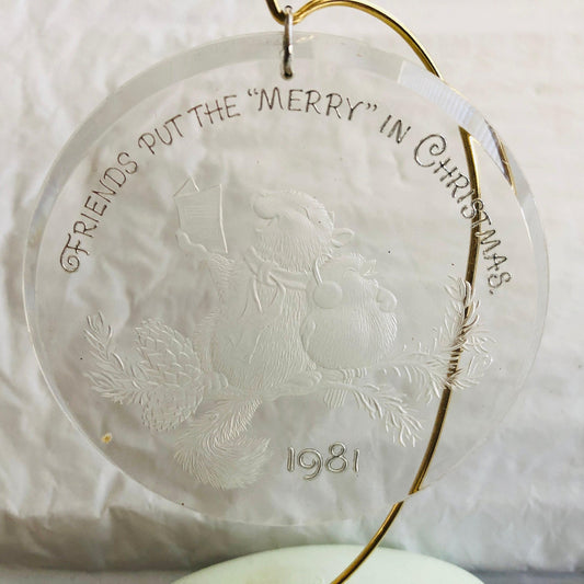 Hallmark, Christmas Friendship, Dated 1981, Keepsake Ornament, QX5035*