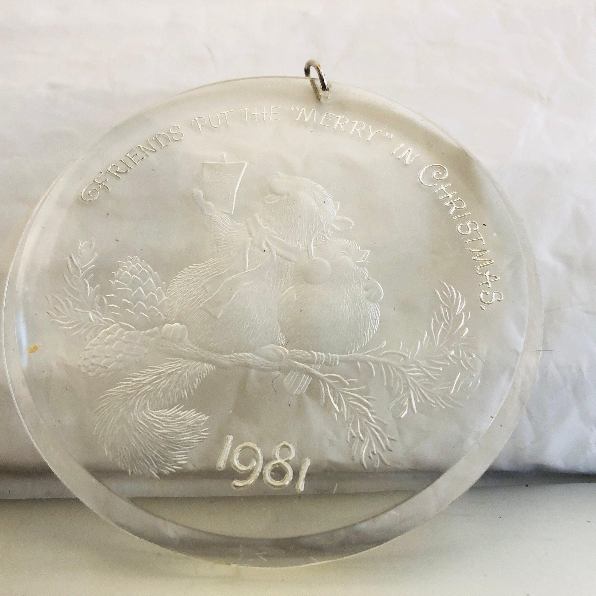 Hallmark, Christmas Friendship, Dated 1981, Keepsake Ornament, QX5035*