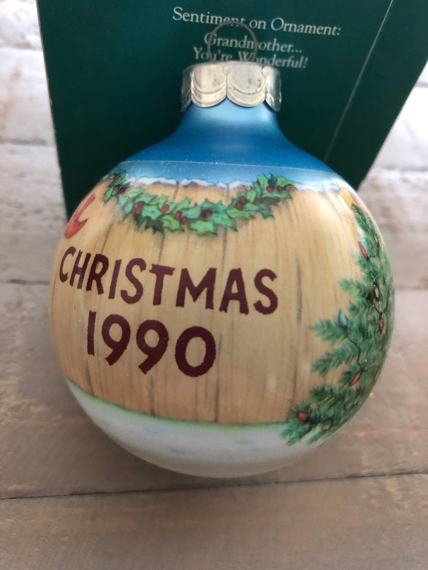 Hallmark, Grandmother You&#39;re Wonderful, Dated 1990, Keepsake Ornament, QX2236