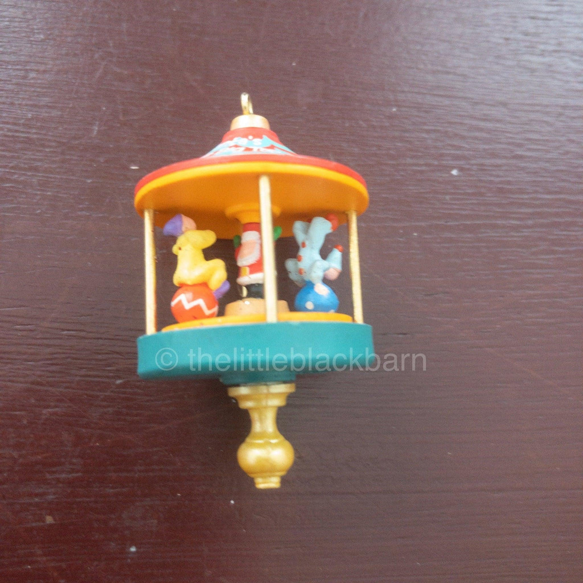 Hallmark Keepsake, Miniature Ornament, Santa's, Little Big Top Dated 1996, QXM4081