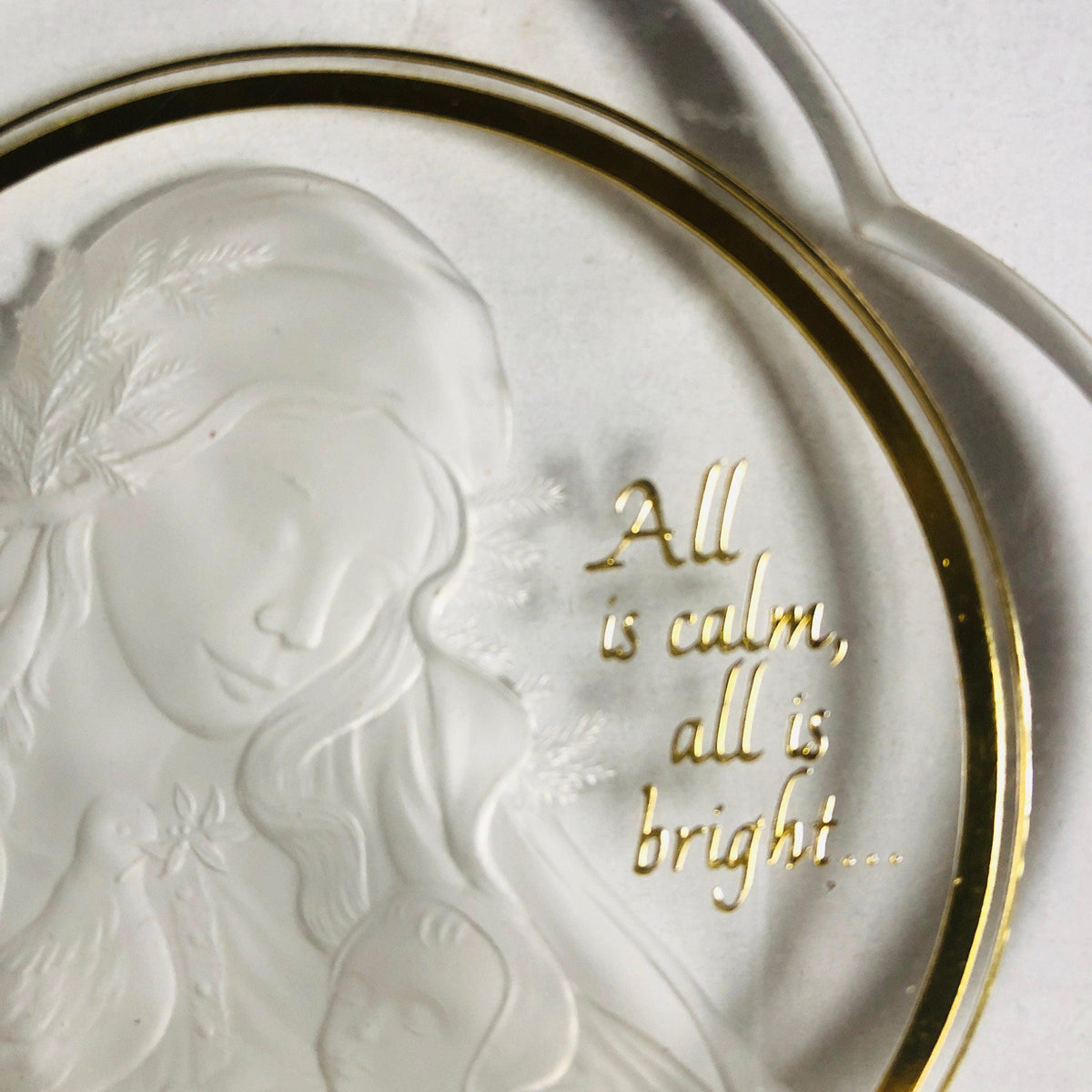 Hallmark, Madonna and Child, Vintage 1984, Acrylic, Keepsake Ornament