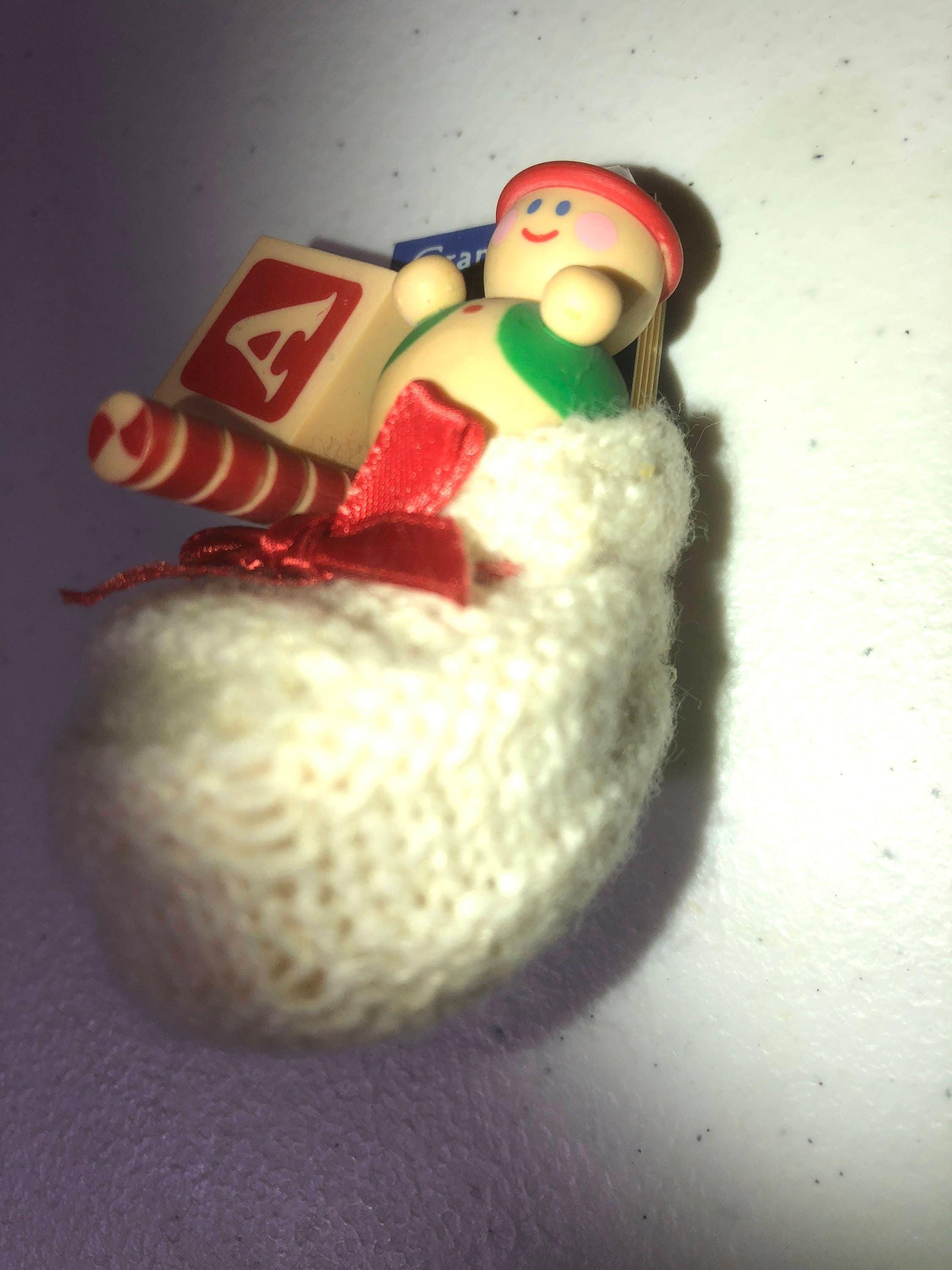 Hallmark, Grandchild&#39;s First Christmas, Vintage 1985, Keepsake Ornament, QX4955*