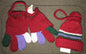 Department 56 Vintage very hard to find ornaments a pair of knitted gloves and a matching knitted  hat ornaments