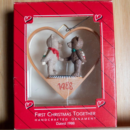 Hallmark, First Christmas Together, Dated 1988, Keepsake Ornament, QX4894