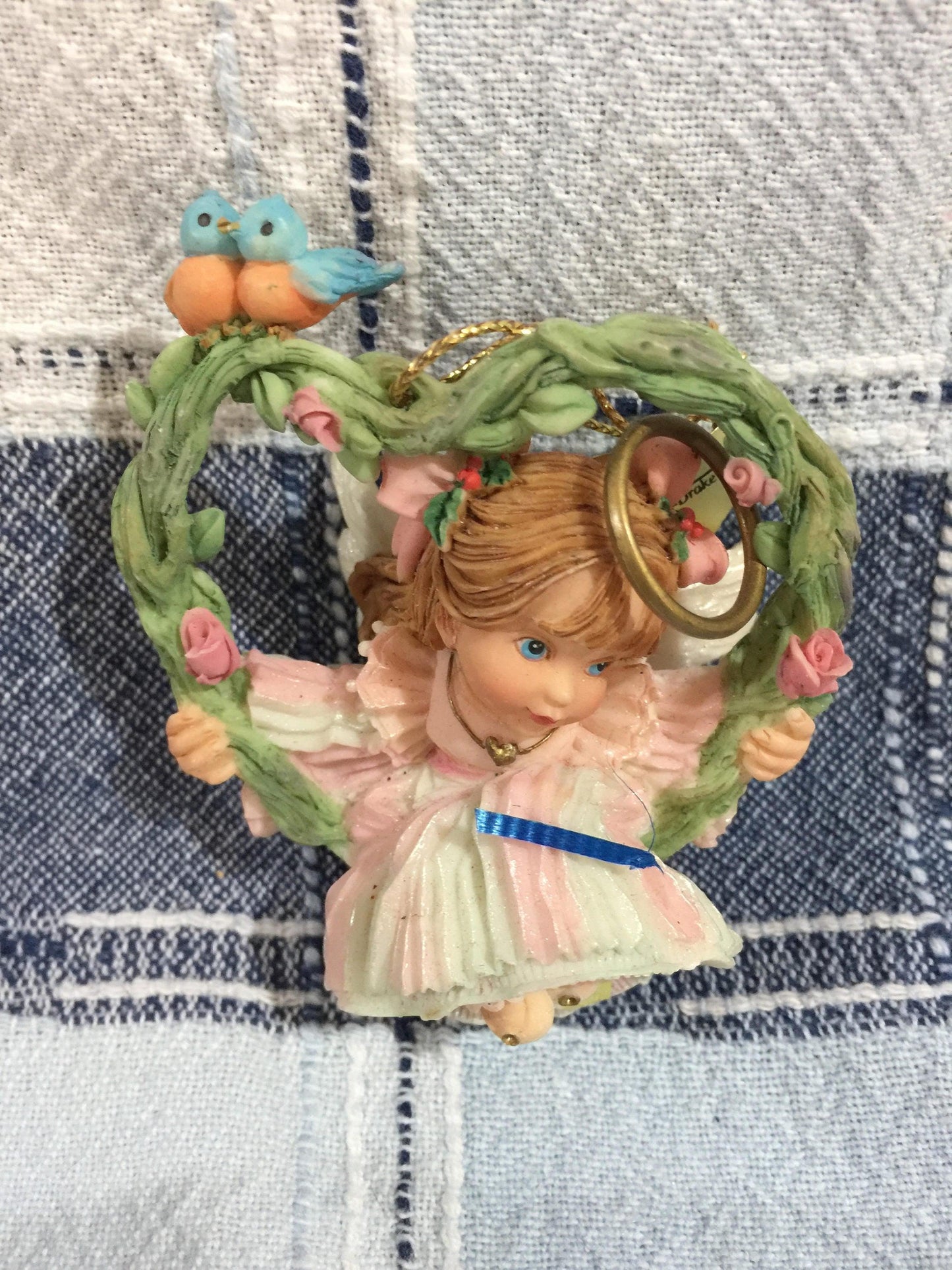 G.G. Santiago Heirloom, Ashton Drake &quot;Wishing you a heart full of love, vintage 1996 ornament*