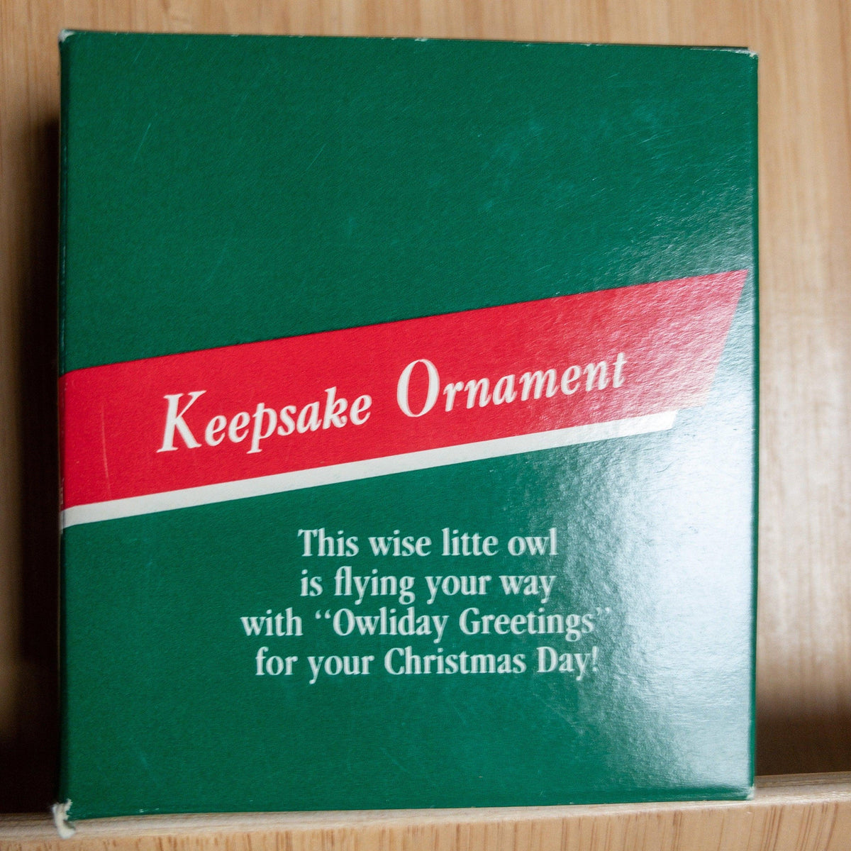 Hallmark, Owliday Greetings, Vintage 1990, Keepsake Ornament