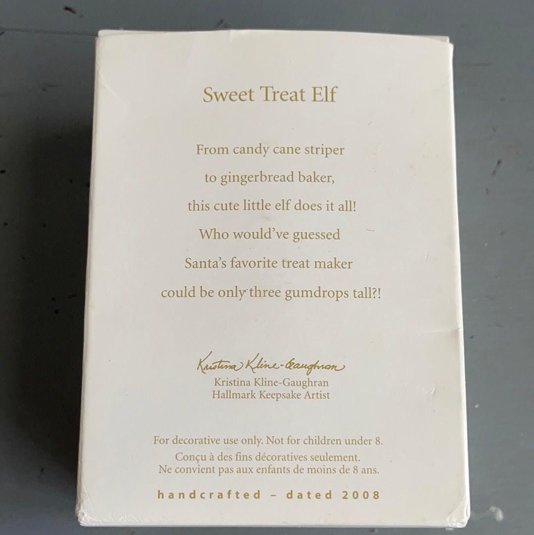 Hallmark sweet Treat Elf Gumdrop Elf Dated 2008 Club Member Keepsake Ornament LPR3391