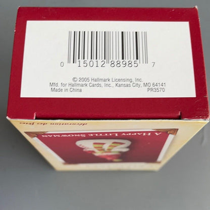 Hallmark happy little snowman dated 2005 keepsake ornament PR3570