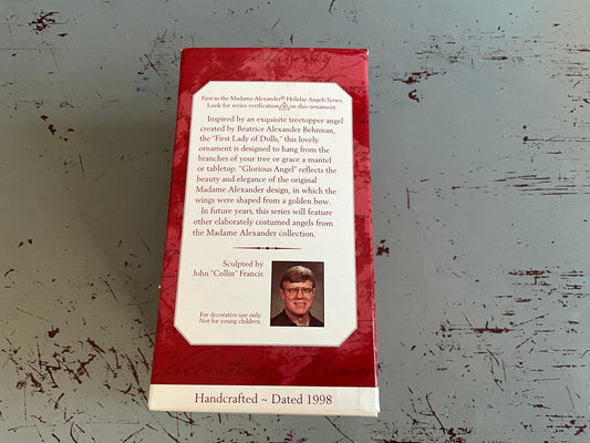 1998 Hallmark Glorious Angel Madame Alexander Holiday Angels#1 Collectors Series Keepsake Ornament.QX6493