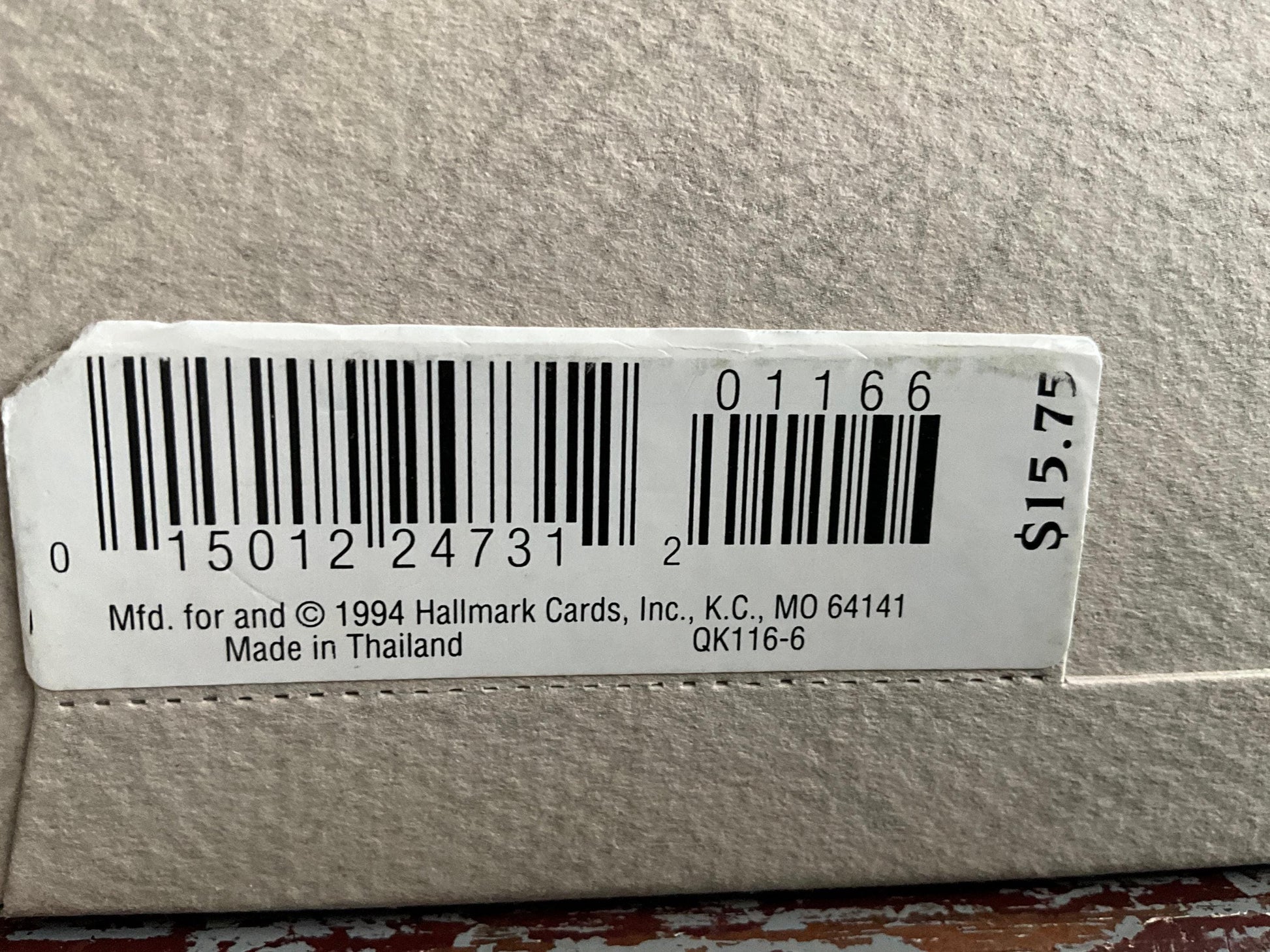 Hallmark Folk Art Going to Town Elf riding on Pig 1994 Keepsake Ornament QK116-6