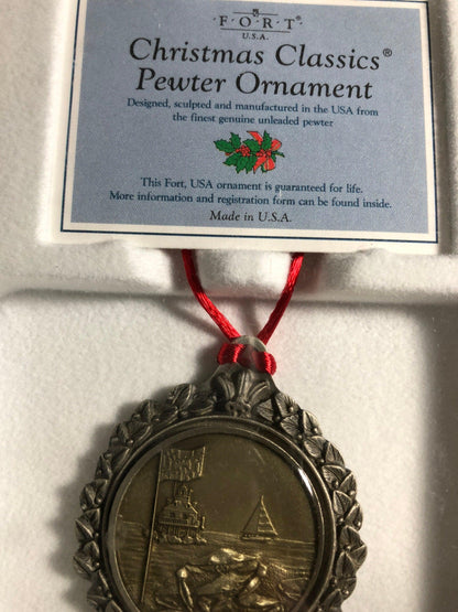 Pewter, Fort USA, Maryland Blue Crab, Christmas, Classics, Ornament