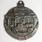 Pewter, Seasons Greetings, Country Store, Pickup & Christmas Tree, Vintage 1990, Ornament