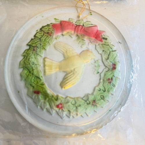 Chadwick-Miller, Dazzling Dove, In Jewel Tone Colors, Vintage Acrylic Ornament