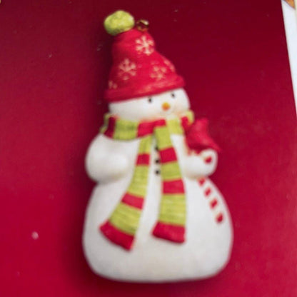 Hallmark happy little snowman dated 2005 keepsake ornament PR3570