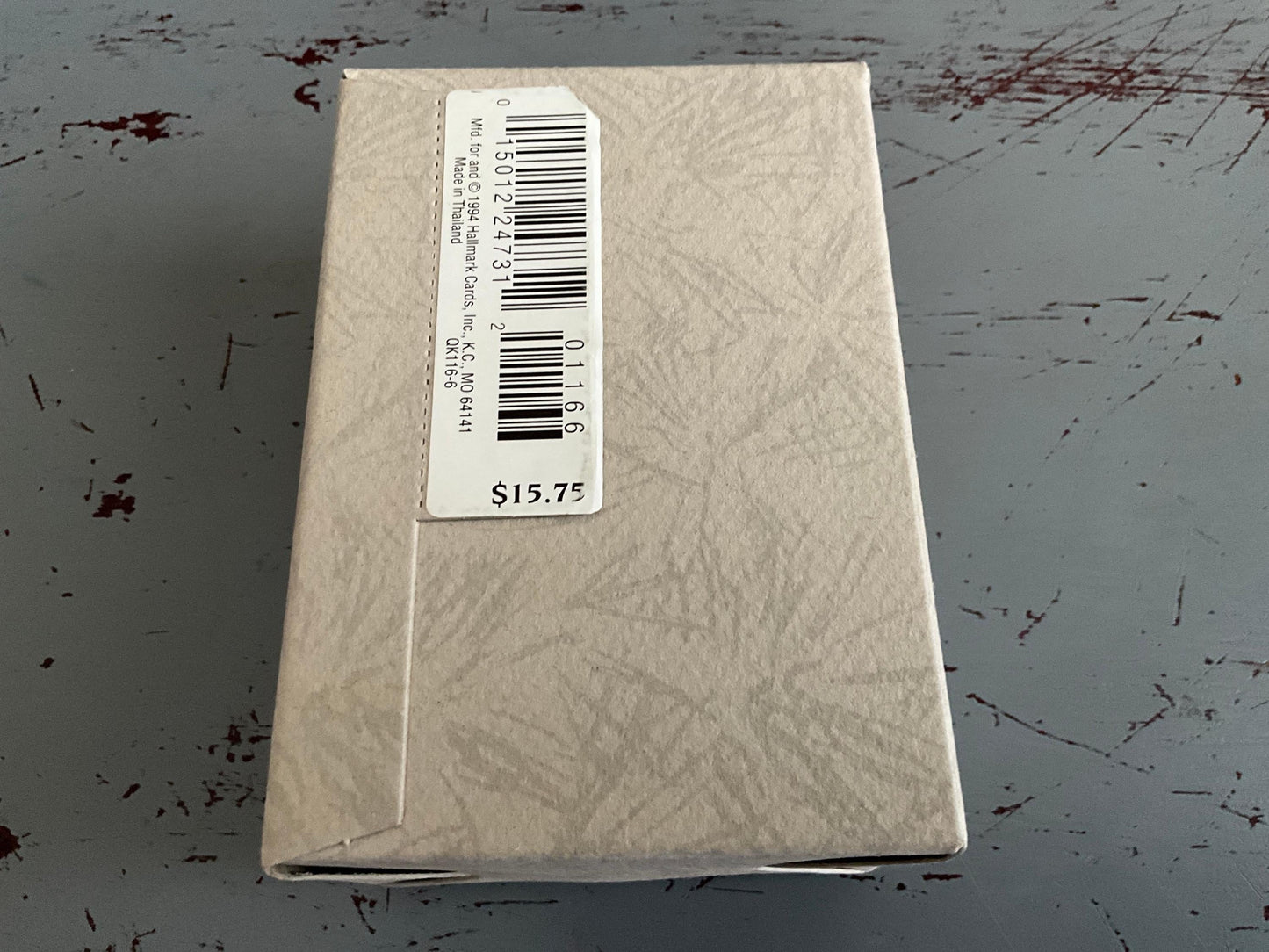 Hallmark Folk Art Going to Town Elf riding on Pig 1994 Keepsake Ornament QK116-6