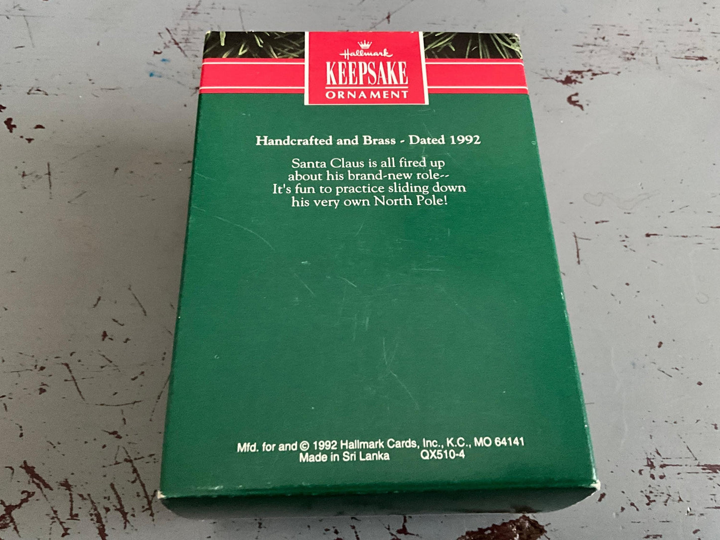 Hallmark North Pole Fire Fighter 1992 Keepsake Ornament QX510=4