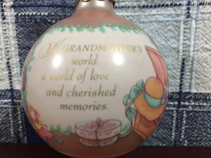 Hallmark Keepsake Ornament Grandmother, glass, dated 1992